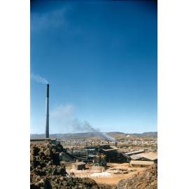 Copper Stack under construction, Mount Isa Mines, June 1959