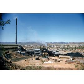 Copper Stack under construction, Mount Isa Mines, June 1959