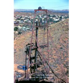 Diamond drill rig, Mount Isa Mines, c.1956