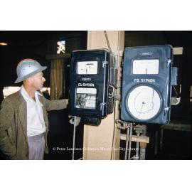 Chart recorders at Mill, Mount Isa Mines, July 1956