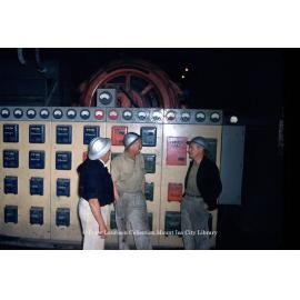 Electrical control panel at Mill, Mount Isa Mines, c.1956