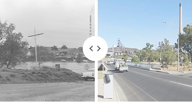 Isa Street Bridge now and then, Mount Isa City