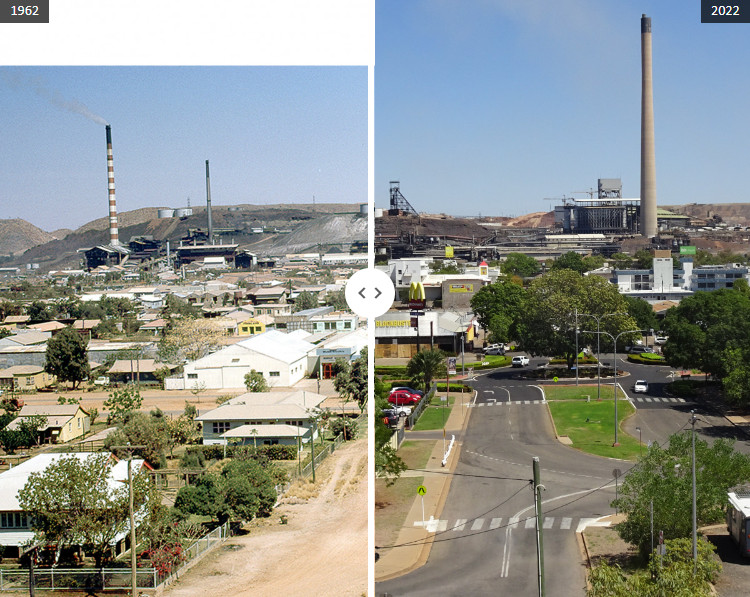 Marian Street now and then, Mount Isa City