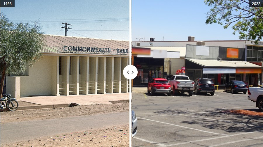 Miles Street now and then, Mount Isa City